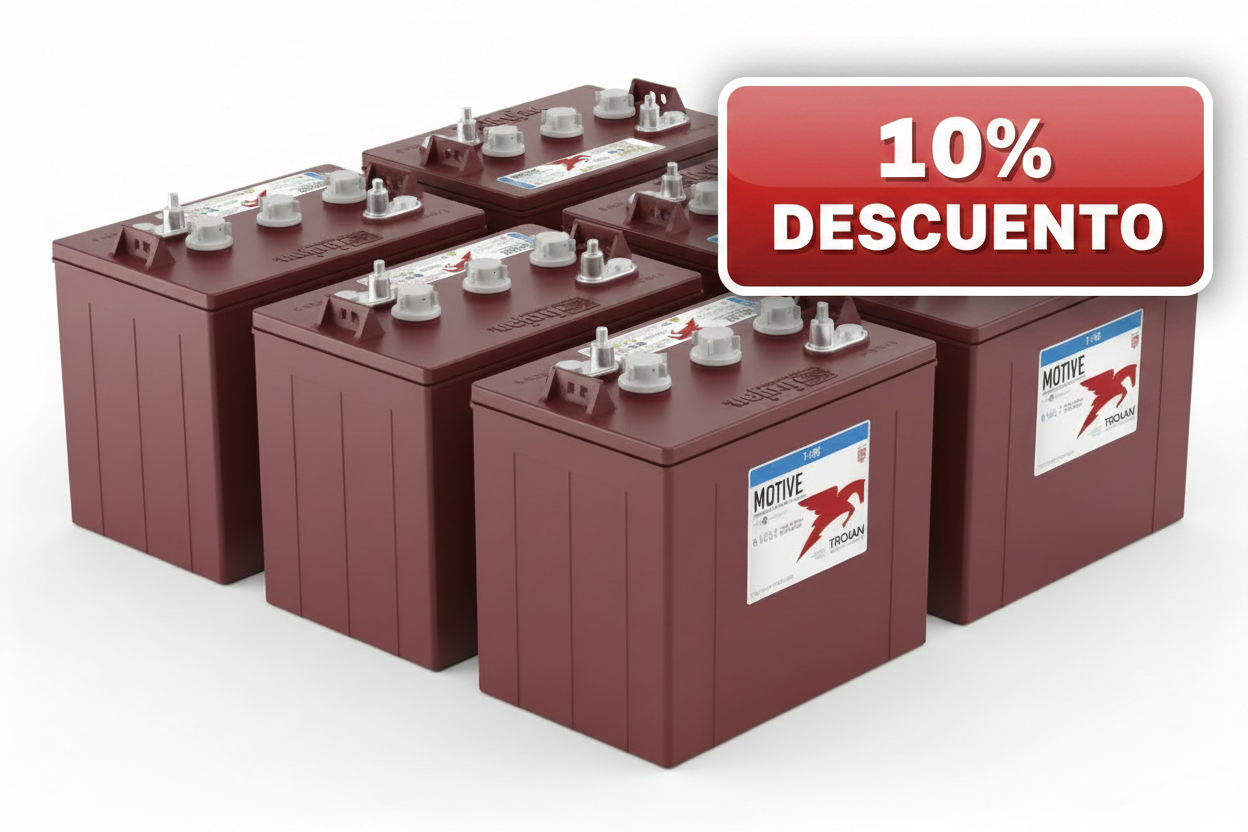 Banco de 6 Baterías T-105 6 Volts