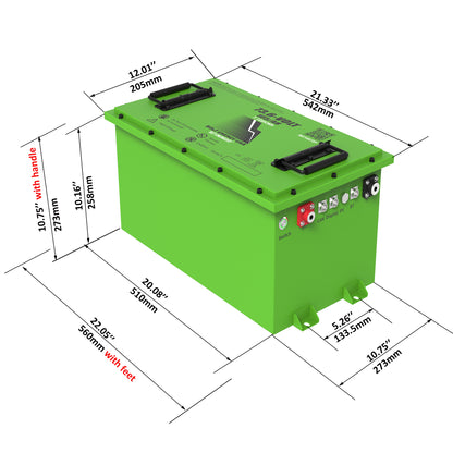Kit de batería profesional Bolt Energy de 74 V y 105 Ah