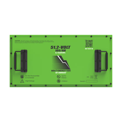 Kit de batería profesional Bolt Energy de 51 V y 160 Ah