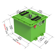 Kit de batería profesional cuadrada Bolt Energy de 51 V y 105 Ah